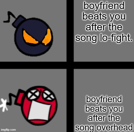 by Whittythetwotailedtrain_official (or TailsBOOM1992_official) | boyfriend beats you after the song lo-fight. boyfriend beats you after the song overhead | image tagged in mad whitty | made w/ Imgflip meme maker