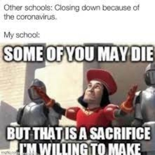 My school does not care about us....... | image tagged in meme,schools be like | made w/ Imgflip meme maker