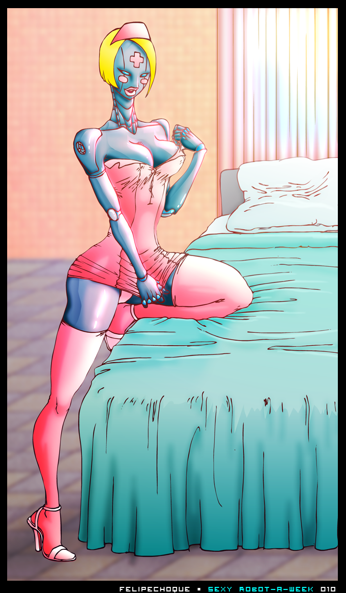 Fembot N Sexy Pink 3 Blank Meme Template