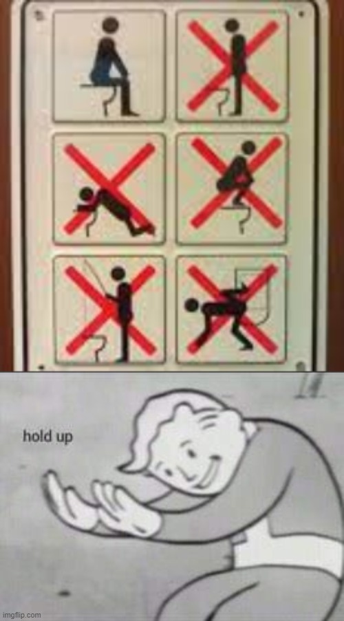 Hold Up Bro | image tagged in fallout hold up,hold up,wait what,eww,gross | made w/ Imgflip meme maker