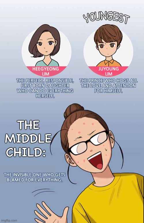 THE MIDDLE CHILD: | made w/ Imgflip meme maker