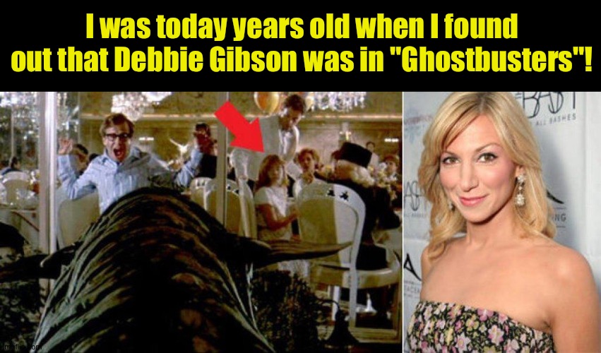 I was today years old when I found out that Debbie Gibson was in "Ghostbusters"! | image tagged in movies | made w/ Imgflip meme maker