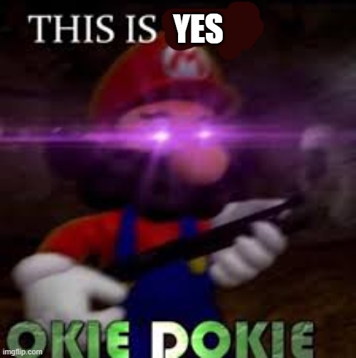 This is not okie dokie | YES | image tagged in this is not okie dokie | made w/ Imgflip meme maker