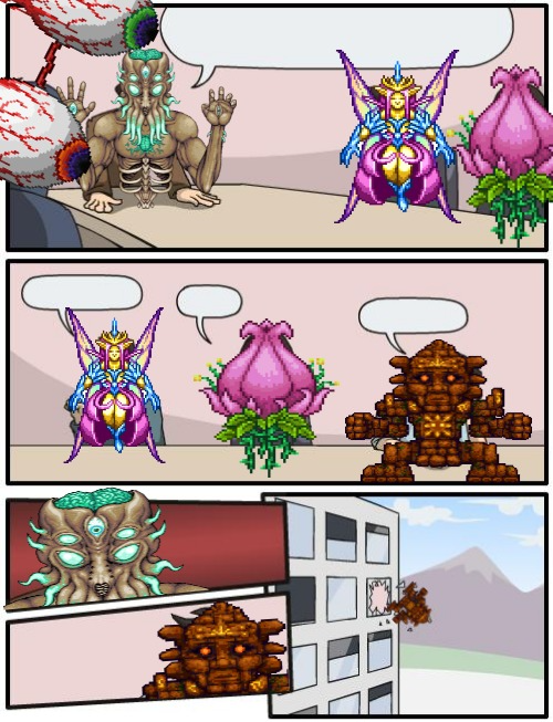 High Quality Terraria bosses Boardroom suggestion Blank Meme Template