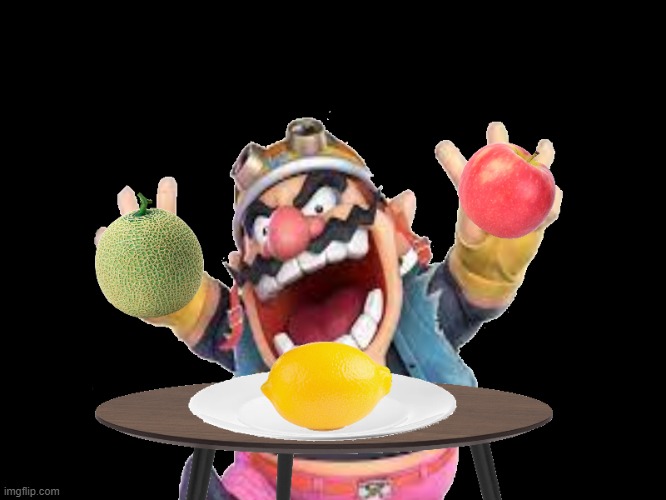 wario chooses to eat the lemon out of the two other fruits and dies.mp3 | image tagged in wario,fruit,lemons | made w/ Imgflip meme maker