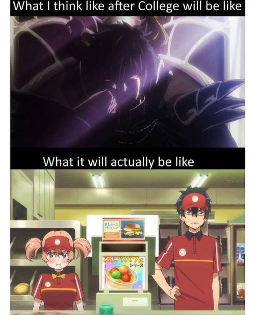 The pout tho | image tagged in devil is a part timer,anime,anime meme | made w/ Imgflip meme maker
