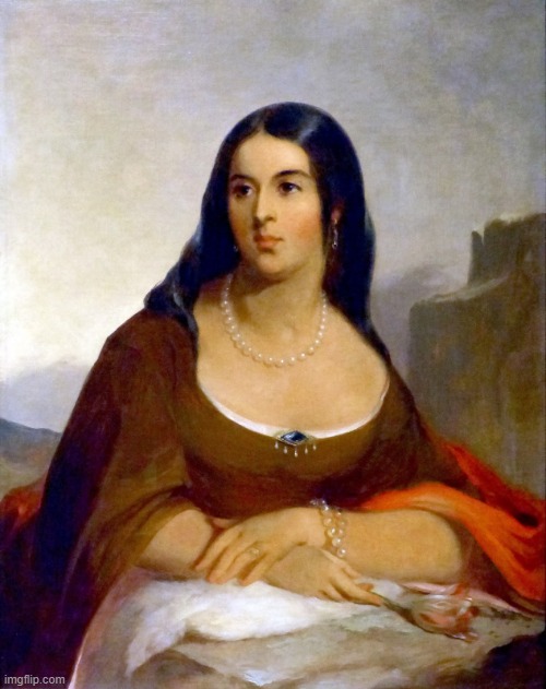 Pocahontas in England | image tagged in pocahontas in england,portrait,historical,native american | made w/ Imgflip meme maker