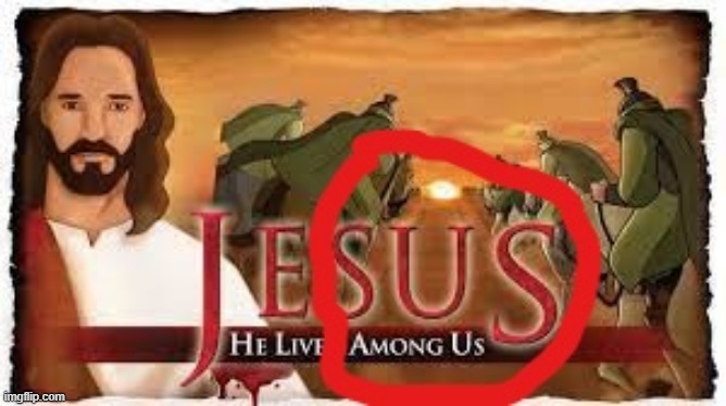 SUS? | image tagged in imposter,sus,jesus | made w/ Imgflip meme maker