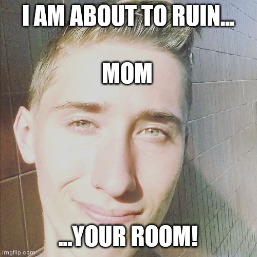 Stephen "Might Ruin Your Room" Green | I AM ABOUT TO RUIN... MOM; ...YOUR ROOM! | image tagged in stephen m green is about to ruin,stephenmgreen,youtubers,actors,artists,2019 | made w/ Imgflip meme maker