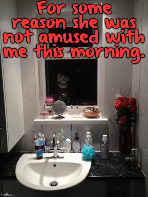 For some reason she was not amused with me this morning. | image tagged in angry,girlfriend,wife | made w/ Imgflip meme maker
