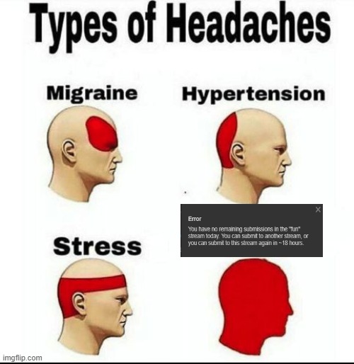 GODDANG LIMIT | image tagged in types of headaches meme | made w/ Imgflip meme maker