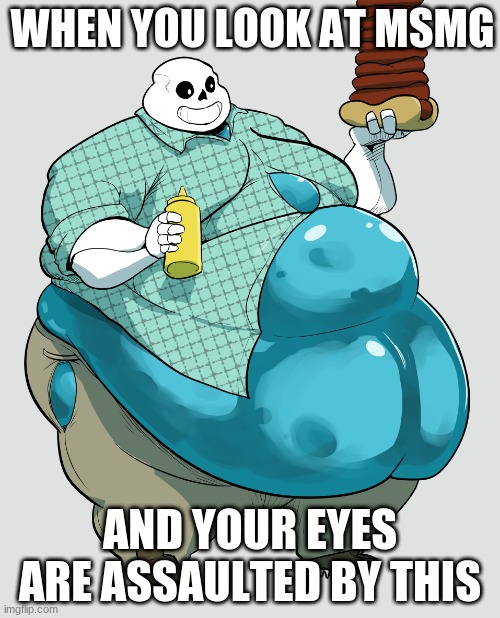 WHEN YOU LOOK AT MSMG; AND YOUR EYES ARE ASSAULTED BY THIS | image tagged in wtf,fat sans,f a t | made w/ Imgflip meme maker