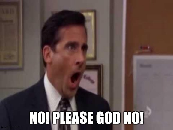 No! Please God no! | NO! PLEASE GOD NO! | image tagged in no please god no | made w/ Imgflip meme maker