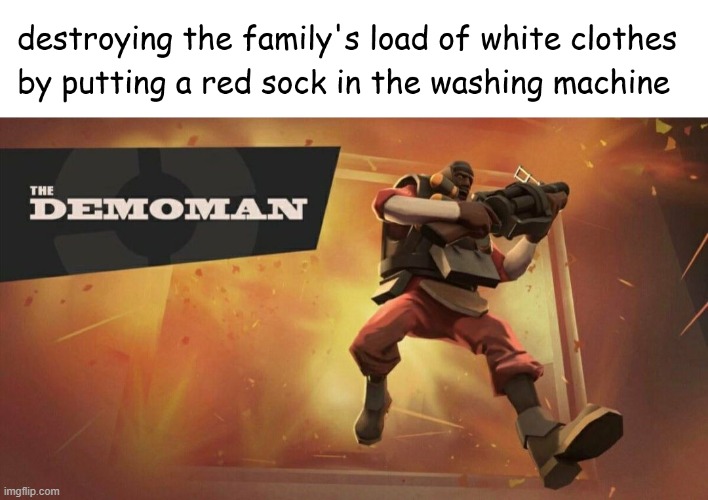 at least i looks good in pink | image tagged in memes,funny memes,not really a gif,demoman,team fortress 2,oh wow are you actually reading these tags | made w/ Imgflip meme maker