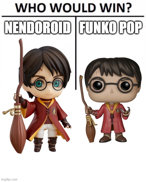 Who Would Win? | NENDOROID; FUNKO POP | image tagged in memes,who would win | made w/ Imgflip meme maker