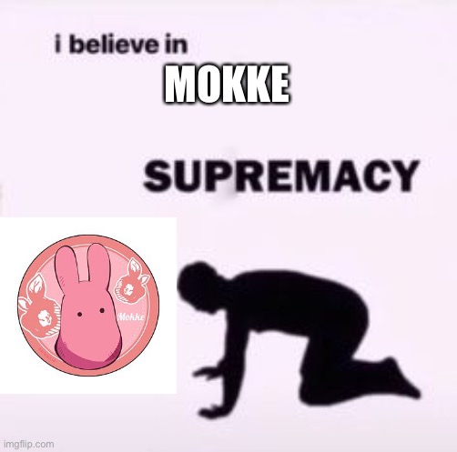 Mokke | MOKKE | image tagged in i believe in supremacy | made w/ Imgflip meme maker