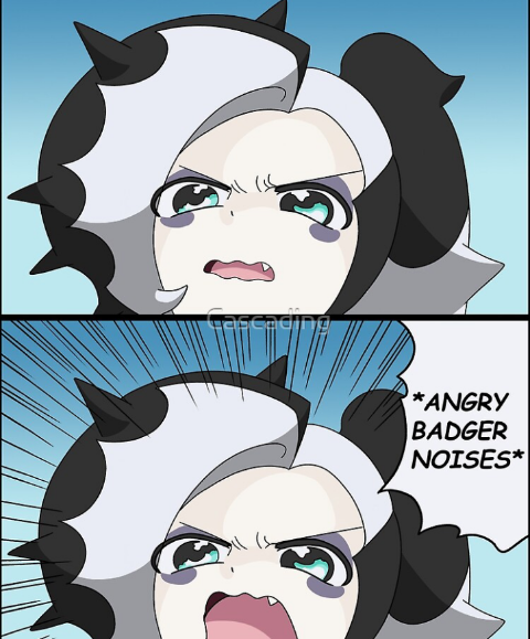 High Quality *Angry Badger Noises* Blank Meme Template