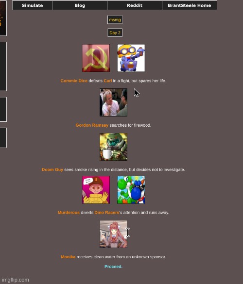 Murderous: Hey whats that? Dino Racers: Hm? *turns around* | made w/ Imgflip meme maker