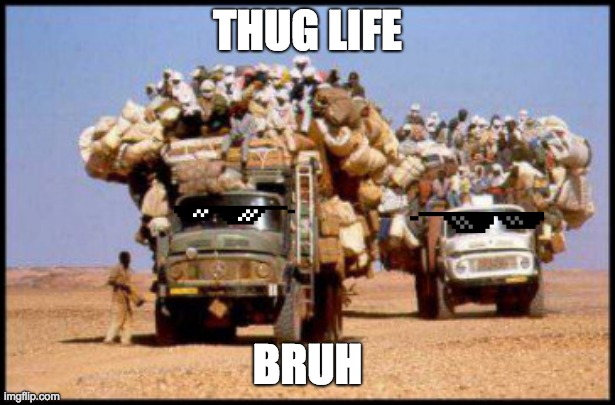BRUH | THUG LIFE; BRUH | image tagged in bruh moment | made w/ Imgflip meme maker