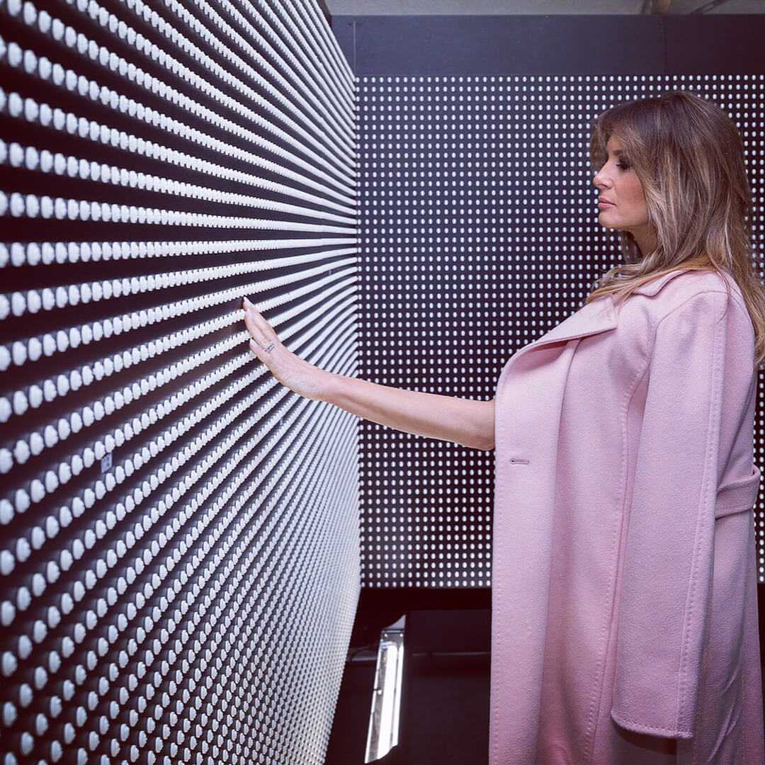 High Quality Melania Trump wall Blank Meme Template