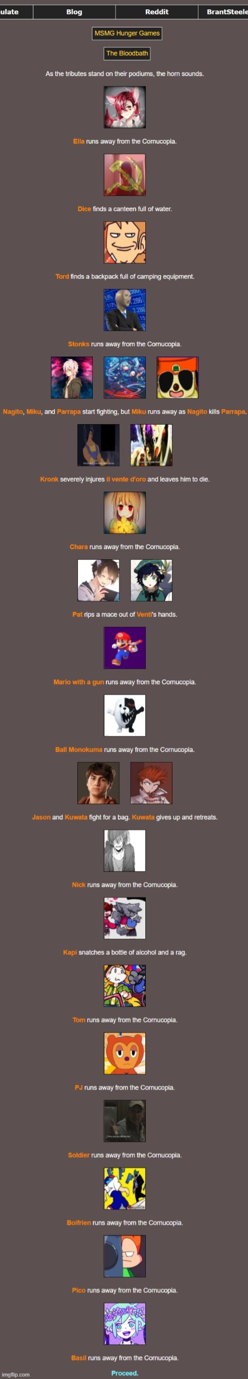 The start | image tagged in hunger games | made w/ Imgflip meme maker