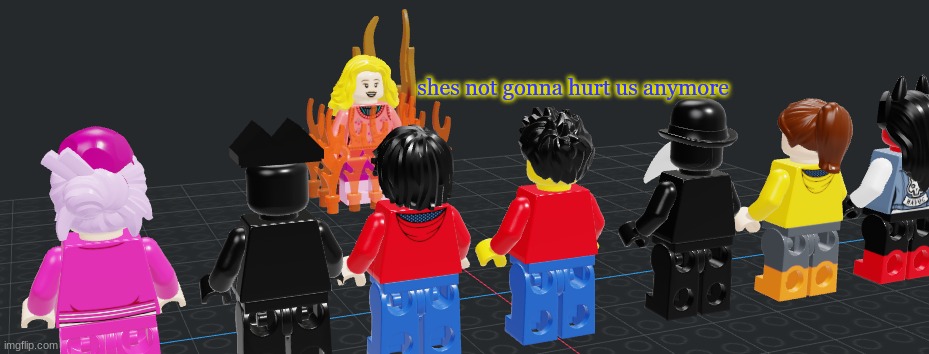 the drama is over | shes not gonna hurt us anymore | made w/ Imgflip meme maker