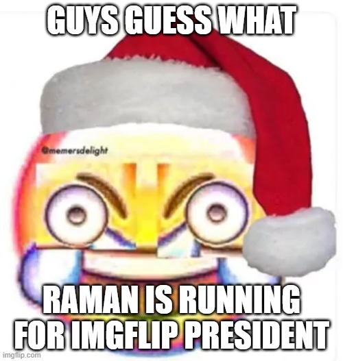 She will have a tuff time with me, the boot party and the kauja party | GUYS GUESS WHAT; RAMAN IS RUNNING FOR IMGFLIP PRESIDENT | image tagged in xd face | made w/ Imgflip meme maker