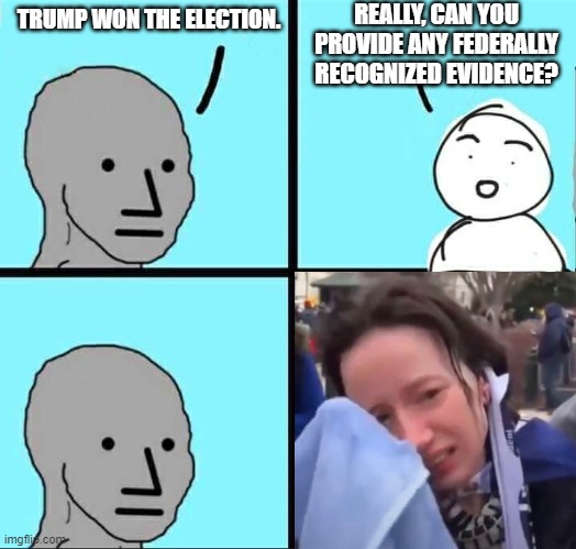 So, if we're libtards, does that make them conservatards? | REALLY, CAN YOU PROVIDE ANY FEDERALLY RECOGNIZED EVIDENCE? TRUMP WON THE ELECTION. | image tagged in trump,maga,election 2020,fraud,well that escalated quickly,joe biden 2020 | made w/ Imgflip meme maker