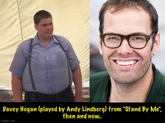 Davey Hogan (played by Andy Lindberg) from "Stand By Me",
then and now.. | image tagged in 1980s | made w/ Imgflip meme maker
