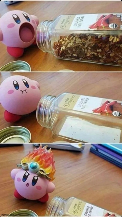 Kirby has grown | image tagged in memes,unfunny | made w/ Imgflip meme maker