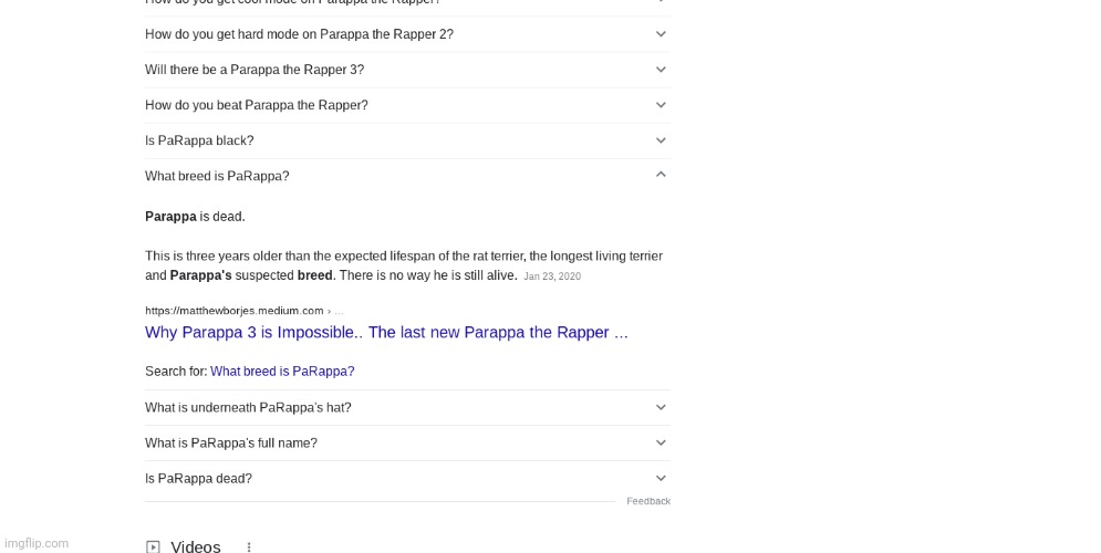Parappa is dead | image tagged in parappa is dead | made w/ Imgflip meme maker