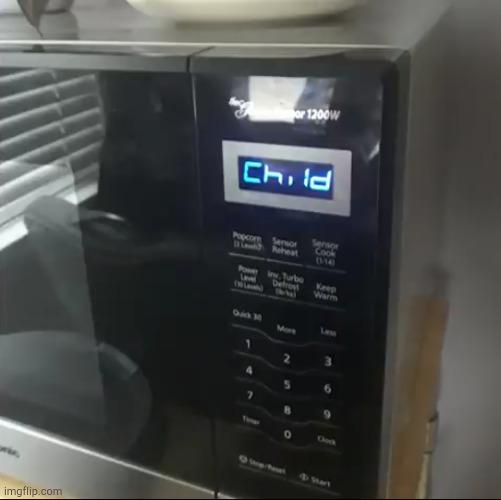 this microwave got a  special option for cooking children | image tagged in dark humor,cannibalism,microwave | made w/ Imgflip meme maker