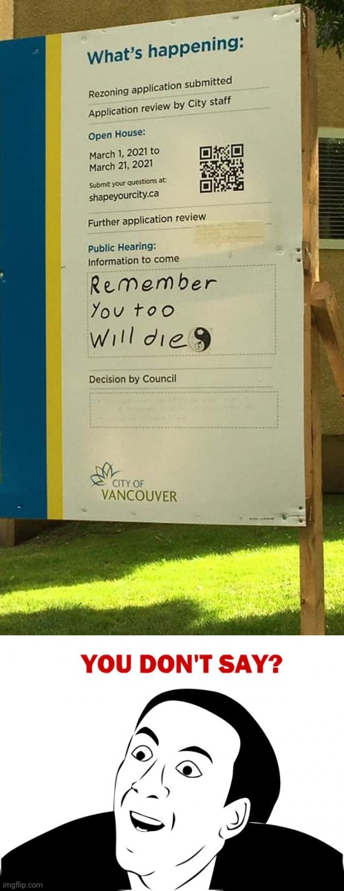 City Planning 101 | image tagged in memes,you don't say,vancouver,city,planning,die | made w/ Imgflip meme maker