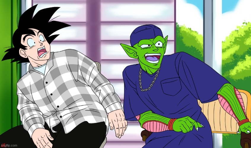 Goku And Piccolo "Damn" | image tagged in goku and piccolo damn | made w/ Imgflip meme maker