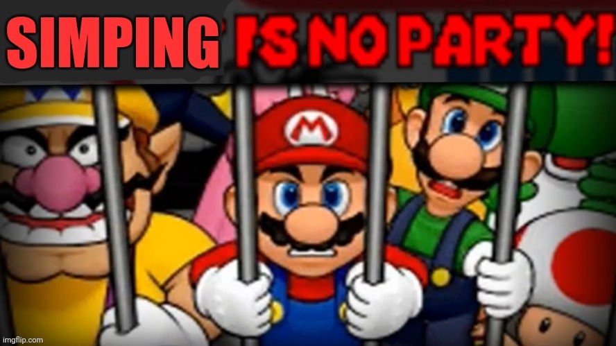 Mario Party DS Anti-Simping Screen | image tagged in super mario | made w/ Imgflip meme maker
