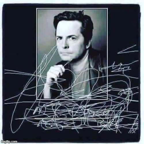 Check out my new autographed picture of Michael J Fox | image tagged in michael j fox | made w/ Imgflip meme maker