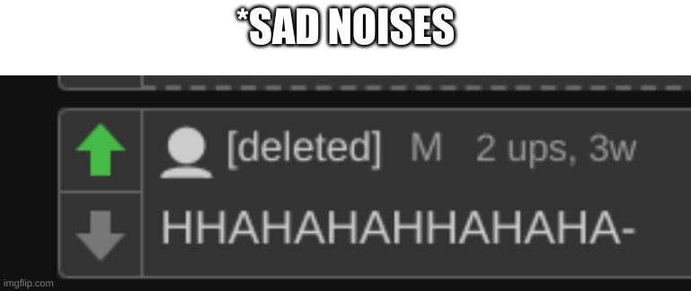 *SAD NOISES | made w/ Imgflip meme maker