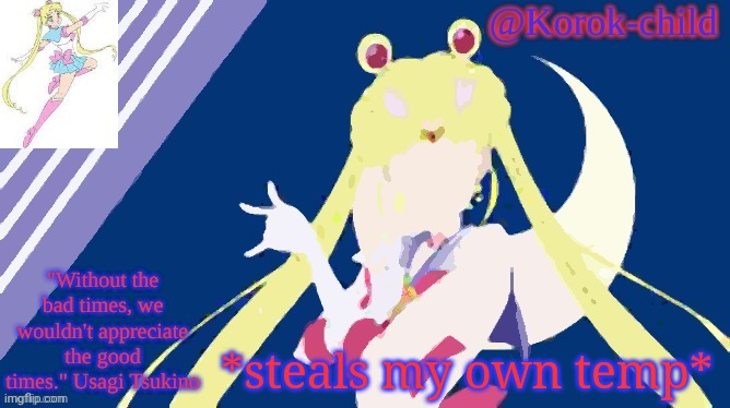 Korok-child temp | *steals my own temp* | image tagged in korok-child temp | made w/ Imgflip meme maker