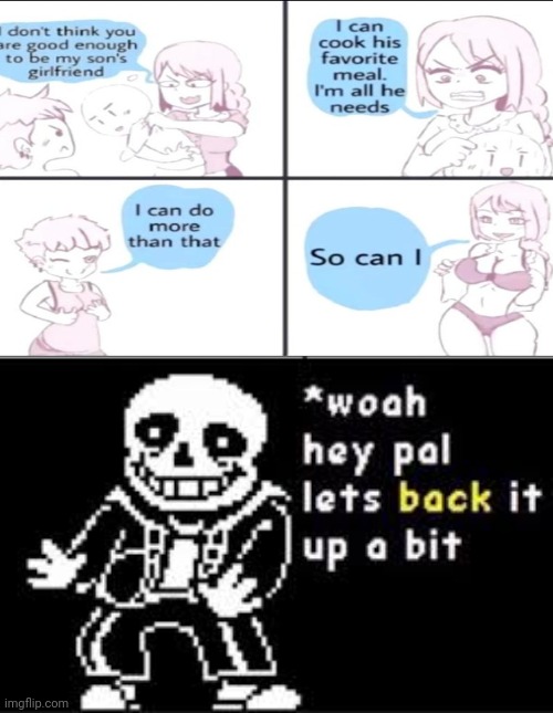 Why? | image tagged in woah hey pal lets back it up a bit | made w/ Imgflip meme maker