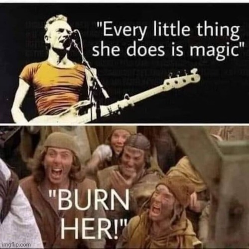 My how times have changed | image tagged in dark humor,rock,medieval,witches,harry potter casting a spell | made w/ Imgflip meme maker