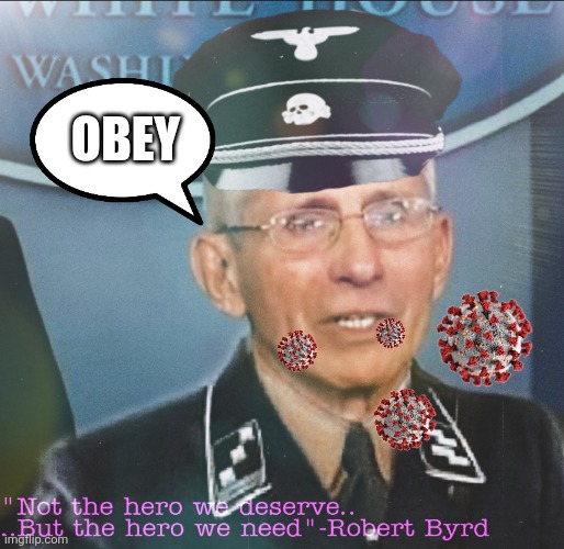 Fauci Flu | OBEY | image tagged in dr evil,dr fauci,fauci,flu,do not question the elevated one,covfefe | made w/ Imgflip meme maker