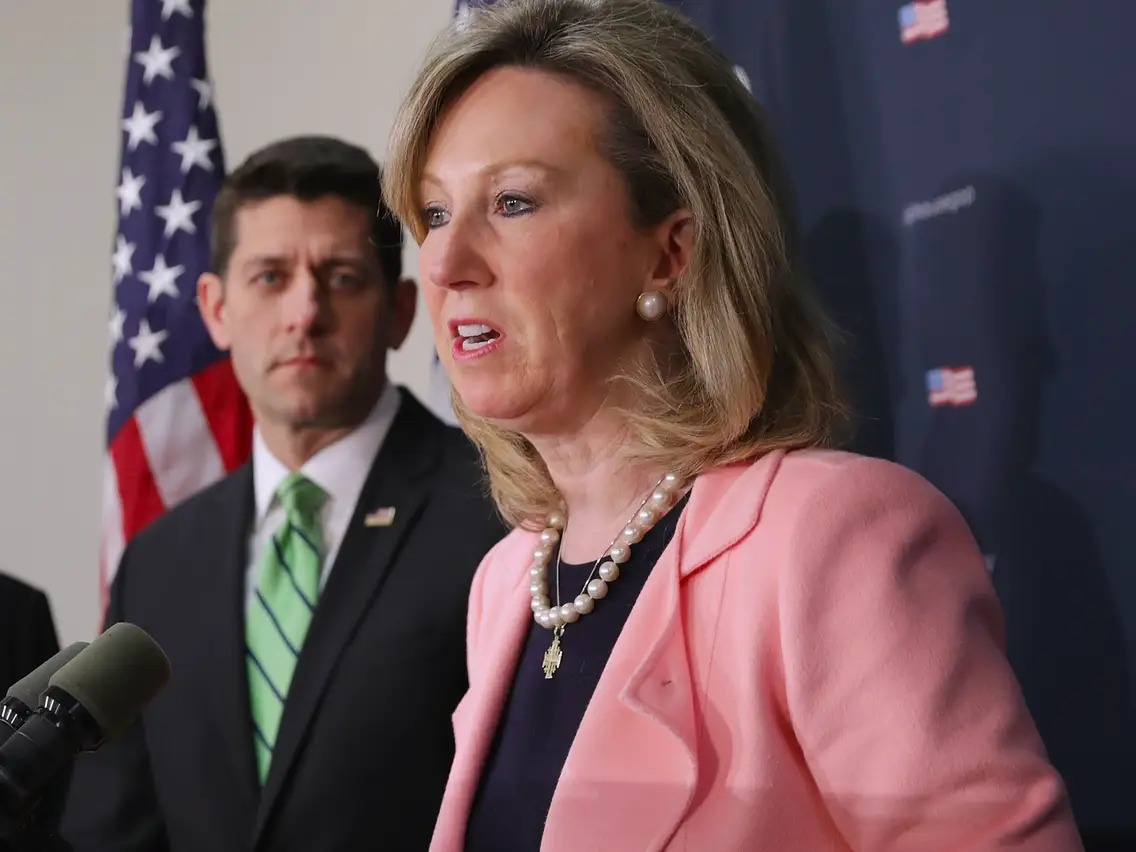 High Quality Barbara Comstock and Paul Ryan Blank Meme Template