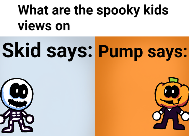 High Quality Spooky kids views Blank Meme Template