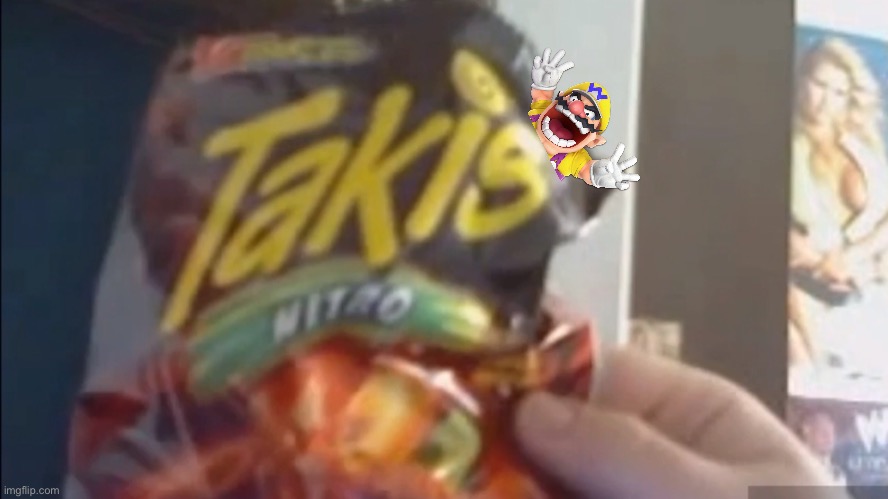 Wario gets stuck in a Takis Nitro bag and dies by hitting a Taki too hard.mp3 | image tagged in wario,dies,in,a,takis,bag | made w/ Imgflip meme maker