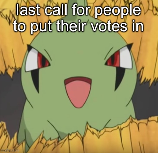 yeah | last call for people to put their votes in | made w/ Imgflip meme maker