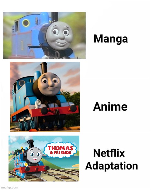 title | image tagged in netflix adaptation,memes,funny | made w/ Imgflip meme maker
