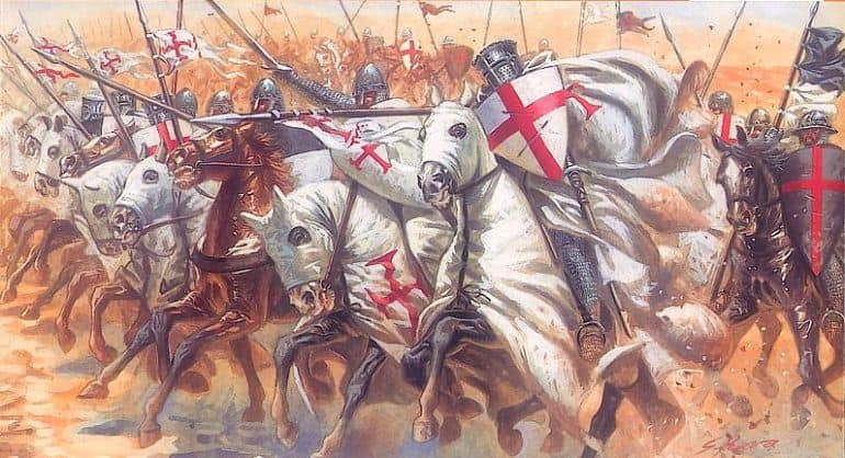 High Quality Crusader Horses Blank Meme Template