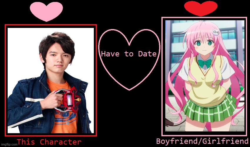 Riku Asakura Date Lala Deviluke | image tagged in romance base | made w/ Imgflip meme maker