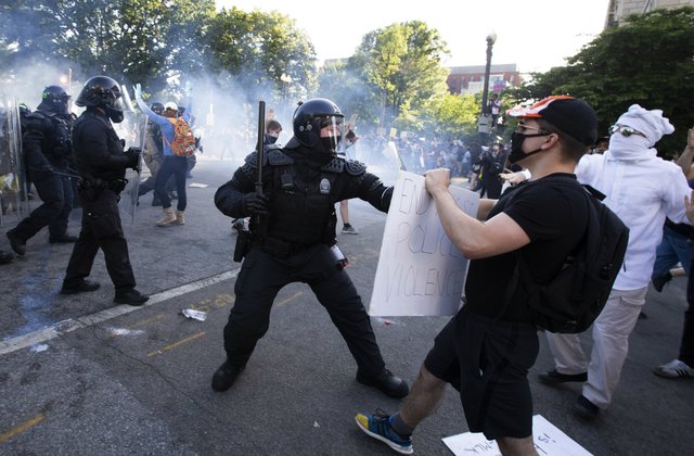 High Quality Lafayette Square protestors Blank Meme Template