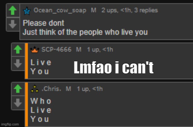 Lmfao i can't | made w/ Imgflip meme maker